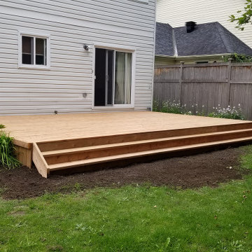 14' x 22' Backyard Wood Deck