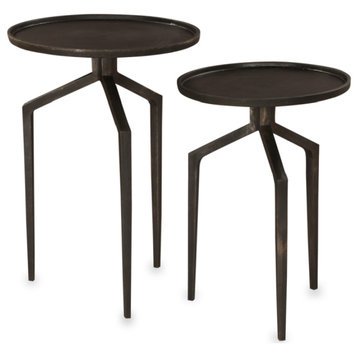 Round Bronze Side Tables (2) | Liang & Eimil Spider