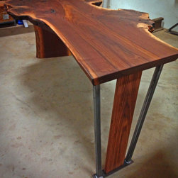 Walnut drop leg table - Desks And Hutches