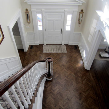 LAUREL HOLLOW RESTORATION: CUSTOM JACOBEAN/GREY BLEND AND BONA TRAFFIC HD SATIN