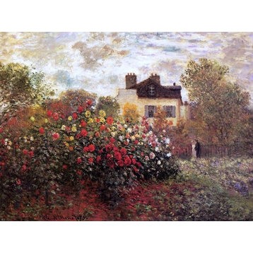 Claude Oscar Monet A Garden at Argenteuil Wall Decal