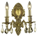 Elegant Lighting - Elegant Lighting 9602W10FG-GT/RC Monarch - Two Light Wall Sconce - Regal and distinct, the Monarch collection of wallMonarch Two Light Wa French Gold *UL Approved: YES Energy Star Qualified: n/a ADA Certified: n/a  *Number of Lights: Lamp: 2-*Wattage:40w E12 bulb(s) *Bulb Included:No *Bulb Type:E12 *Finish Type:French Gold