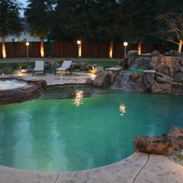 North Cal Summer Nights Pool, Spa, Waterfeature