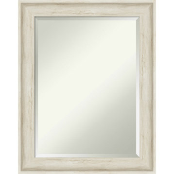 Regal Birch Cream Beveled Bathroom Wall Mirror - 22.75 x 28.75 in.