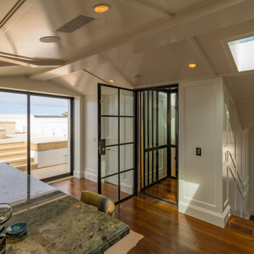 Newport Beach Glass Home Elevator
