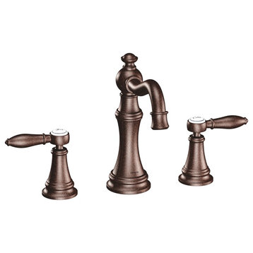 Moen Weymouth Oil Rubbed Bronze Two-Handle Bathroom Faucet TS42108ORB