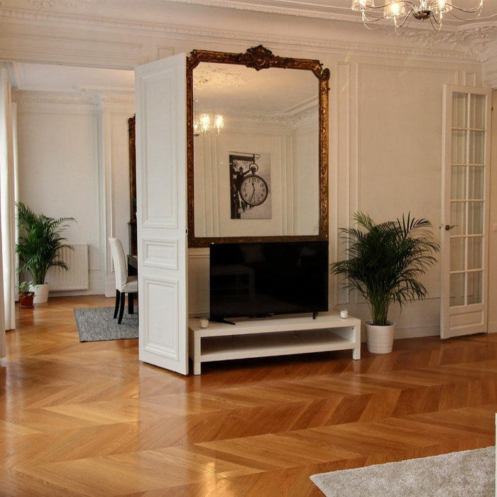 Example of a trendy home design design in Paris