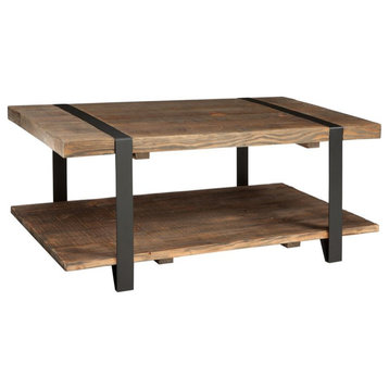 Alaterre Furniture Modesto 42" Reclaimed Natural Wood Coffee Table