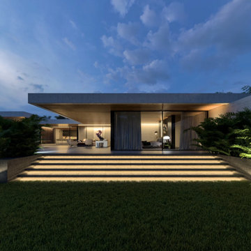 Single story modern house design