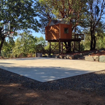 Benjamin W's Pro Dunk Gold Basketball System on a 46x30 in Pine Grove, CA