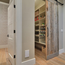 Kitchen - Barn Door & Brick Arches