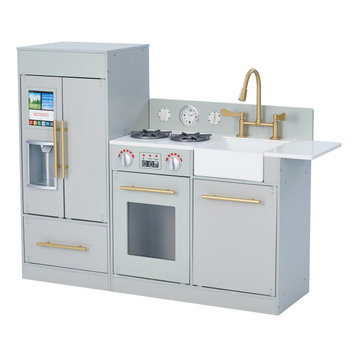 Chelsea Play Kitchen Cooking Playset, Gray