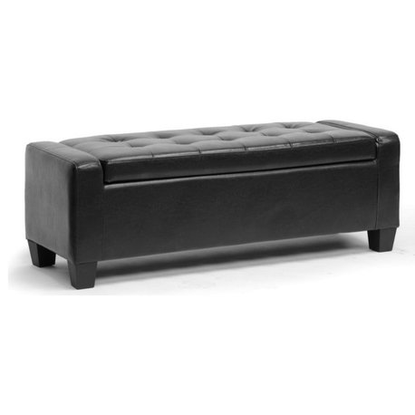 Baxton Studio Manchester Ottoman