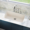 Elkay Quartz Luxe 1-Bowl Undermount Kitchen Sink, Perfect Drain, Ricotta