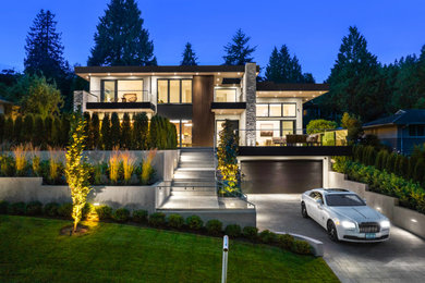 Example of a minimalist exterior home design in Vancouver