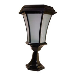 Solar Goes Green LED Coach 99C Solar 5" Flat Mount Post Lamp - Outdoor Lighting