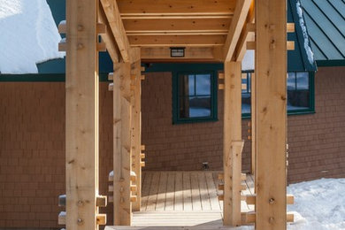 Example of a mountain style entryway design in Other