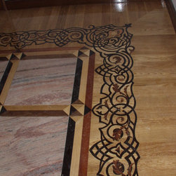 Border and Pikets and marble - Hardwood Flooring
