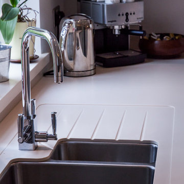Grey Lay-on Flat Door Kitchen