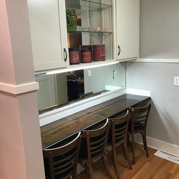 Beautiful Soft White Finished Cabinets