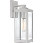 Quoizel - Quoizel WVR8405SS Westover 1 Light Outdoor Lantern - Stainless Steel - The clean lines make the Westover a modern industrialist's dream. Long rectangular framework with clear beveled glass panels provide an unobstructed view of the fixture's sleek interior. The mix of finishes further enhances the versatility of this refined collection.