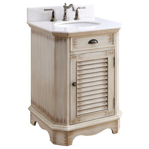 In Stock 24 Thomasville Gray Corner Bathroom Vanity Traditional Bathroom Vanities And Sink Consoles By Chans Furniture Houzz