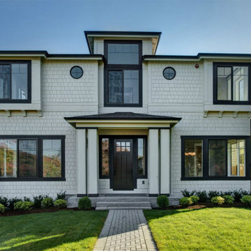 Siding Installation - James Hardie Shakes & Shingles in Arctic White