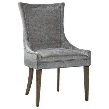 Madison Park Signature Ultra All-Over Welting Dining Chair, Dark Grey