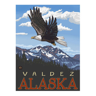 Lake Juneau AK Poster Print - 36 x 12