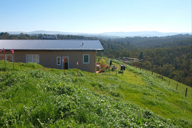 This is an example of a modern exterior in Melbourne.