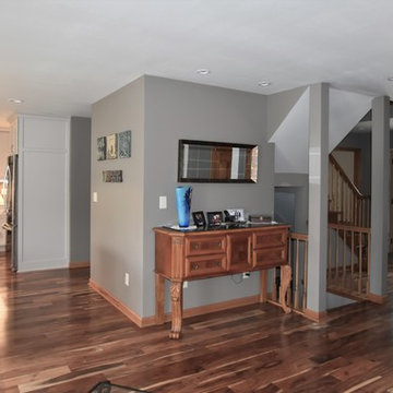 After view from familey room to kitchen and opened stair area to foyer.