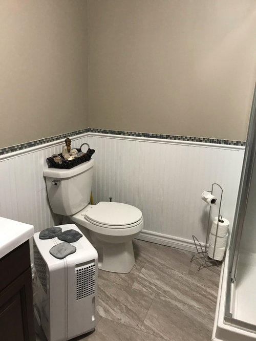 Add trim above tile?