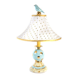 Parchment Check Bulbous Lamp | MacKenzie-Childs - Table Lamps