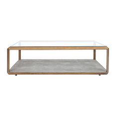 Elmley Glass Top Coffee Table