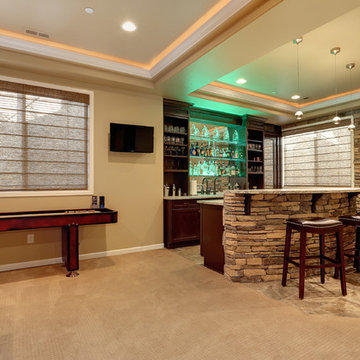 Dazzling Castle Pines Home with Theater and Bar with uplighting