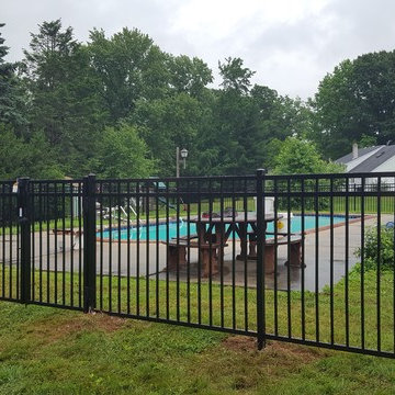 Black Aluminum Pool Fence - Windsor Style - Dresher, Pa