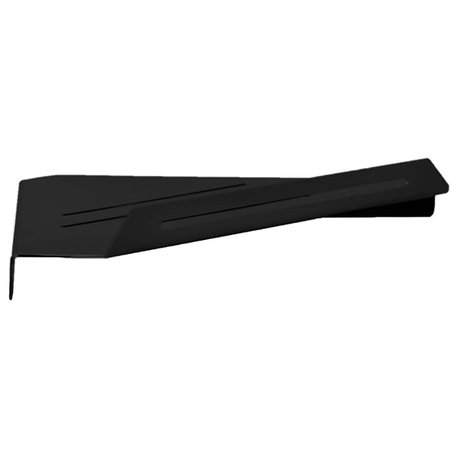 14" Floating Corner Shower Shelf, Matte Black