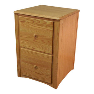 Queen Anne Style Solid Oak 2 Drawer Filing Cabinet Transitional Filing Cabinets By The Oak Furniture Shop