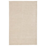 Jaipur - Jaipur Living Basis Handmade Solid White/Cream Area Rug, 9'x12' - This sleek hand-loomed area rug boasts a lustrous tone-on-tone white and cream colorway with texture-rich stripes creating a ridged high-low feel. In a soft combination of wool and viscose, this neutral accent lends versatile style to modern homes.