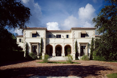 Tuscan exterior home photo in Miami