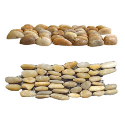 Golden Standing Pebble Tile - Products