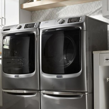 Metallic Slate Maytag Front Load Washer & Dryer