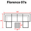 Florence 7-Piece Outdoor Wicker Patio Furniture Set, Aruba