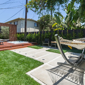 Hammock, Deck & Trellis - Northwest View