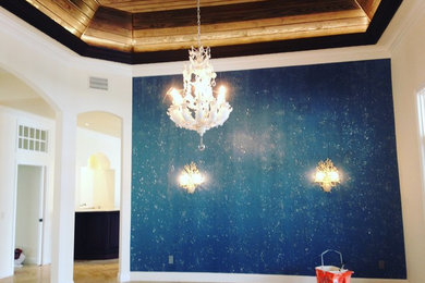 Inspiration for a coastal dining room remodel in Miami