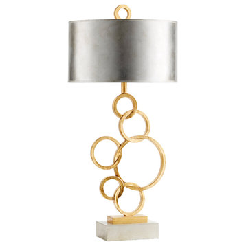 Cercles 1 Light Table Lamp, Silver/Gold