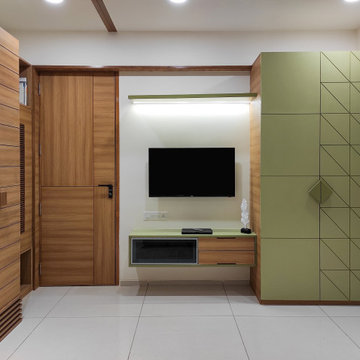 Tv Unit & Wardrobe of Master Bedroom - Great Eastern Residency