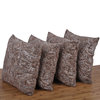 Paisley Suede 4 Piece Pillow Shell Set, Carafe, 20"x20"