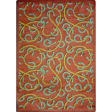 Rodeo 3'10" x 5'4" area rug in color Burgundy