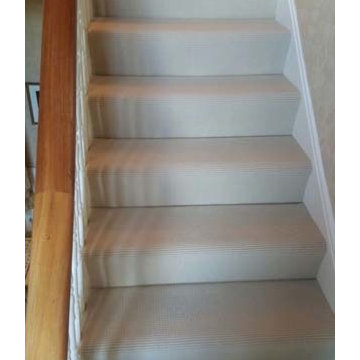 Beige Stair Runner Installation in Private Residence in South London